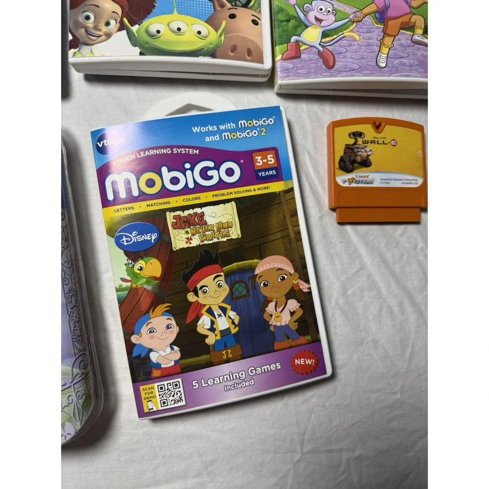 Lot of 11 VTech Games MobiGo V.Smile V.Flash Marvel Dora Toy Story 3 Disney